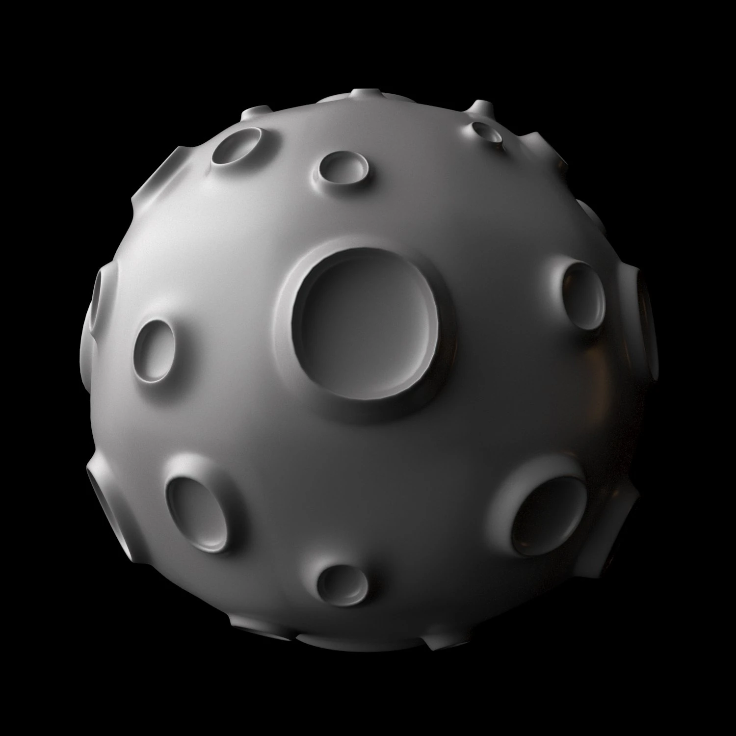 moon 3D Model .c4d .max .obj .3ds .fbx .stl .blend 