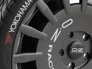 oz rally racing black wheel 3D 모델