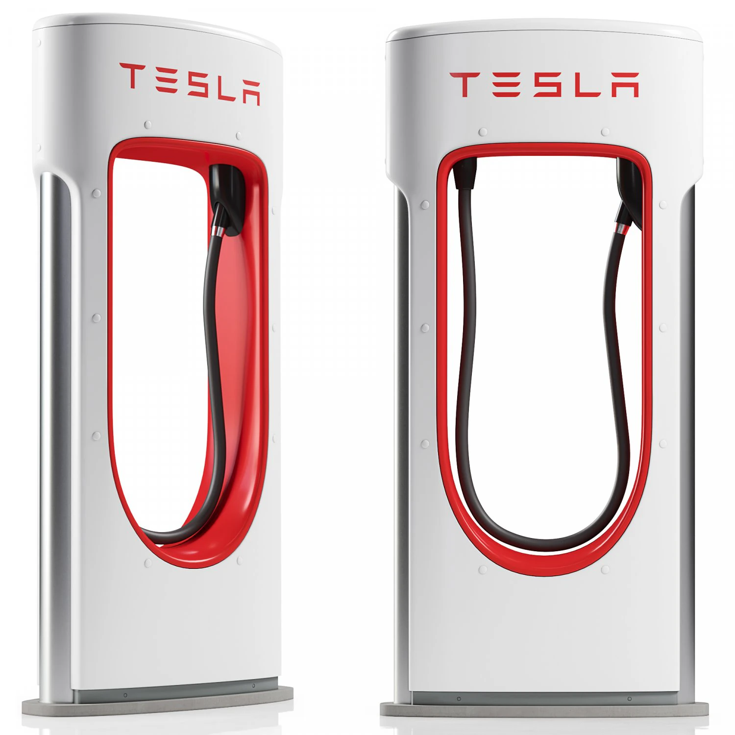 tesla supercharger charging station 3D Model .c4d .max .obj .3ds .fbx .stl .blend