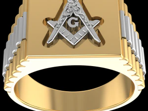 共济会戒指 3D 模型