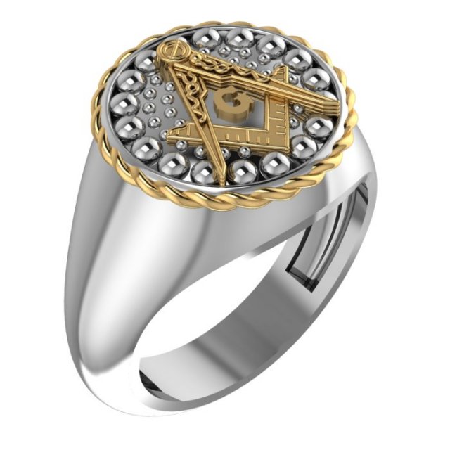 masonic ring02 3D Model in Jewellery 3DExport