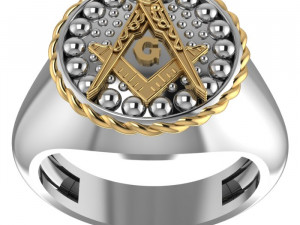 masonic ring02 3Dモデル