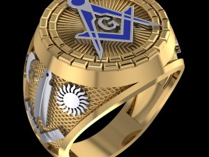 masonic ring03 3D Model