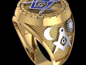 masonic ring03 3D Model