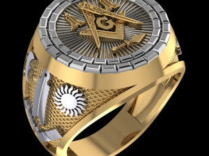 masonic ring04 3D Model