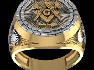 masonic ring04 3D Модель