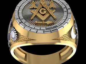 masonic ring04 3D Model