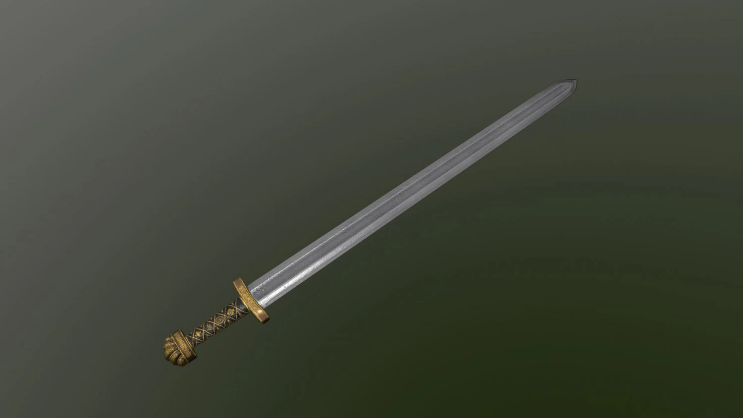 sword of ancient russia low poly 3D Model .c4d .max .obj .3ds .fbx .stl .blend