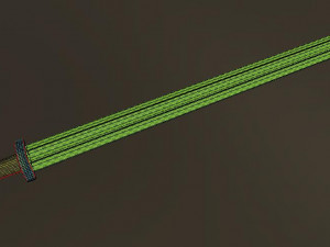 sword of ancient russia low poly 3D Model