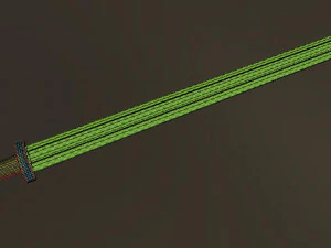 sword of ancient russia low poly 3D Model