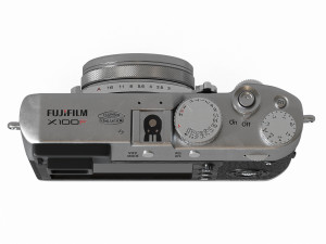 compact premium fujifilm x100f silver camera Modelo 3D