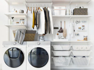 Ikea wandmodule algot 13 wasmachine wasset 3D Model