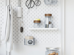 ikea wall module algot 13 washing machine laundry set 3D Модель