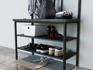 pinnig hanger with shoe section 3D Model