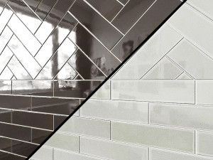 zenia 25 x 9 matte floor wall tile in gravity 3D Модель