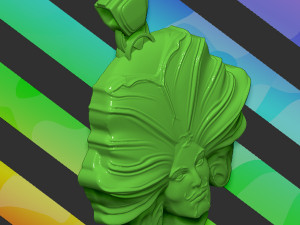hair head Modelo de impresión 3D