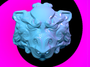 lionring 3D 프린트 모델