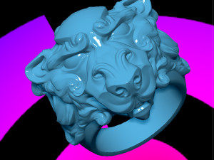 lionring 3D-printmodel
