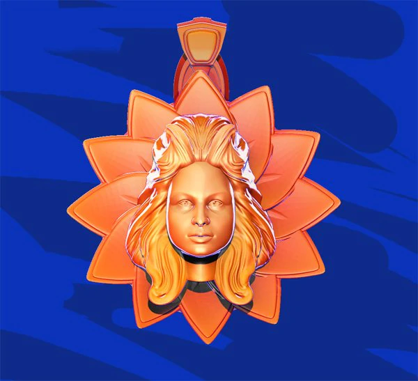 sunface 3D Print Model .c4d .max .obj .3ds .fbx .stl .blend 
