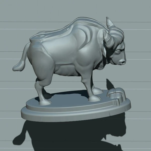bull 3D Print Model .c4d .max .obj .3ds .fbx .stl .blend 