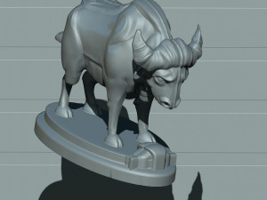 bull 3D 프린트 모델