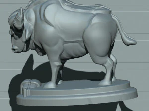 bull 3D Print Model