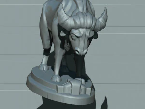 bull 3D Print Model