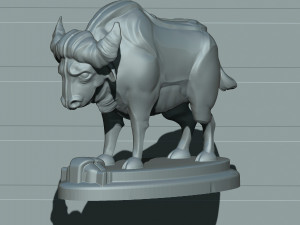 bull 3D 프린트 모델