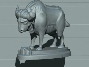 bull 3D Print Model