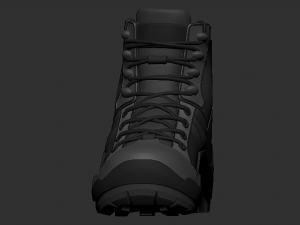 soldier boots - high mesh Model 3D