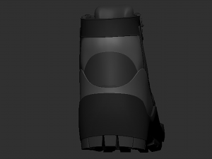 soldier boots - high mesh 3D 모델