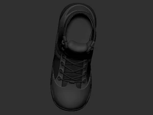 soldier boots - high mesh 3D Model