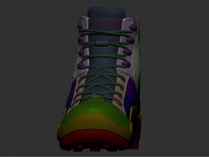 soldier boots - high mesh 3D 모델