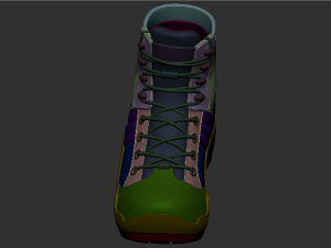 soldier boots - high mesh 3D 모델