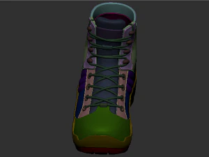 soldier boots - high mesh 3D Model