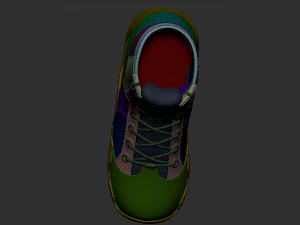 soldier boots - high mesh 3D Model