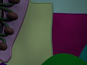 soldier boots - high mesh 3D Model