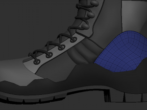soldier boots - high mesh 3D 모델