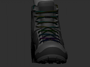 soldier boots - high mesh 3D 모델