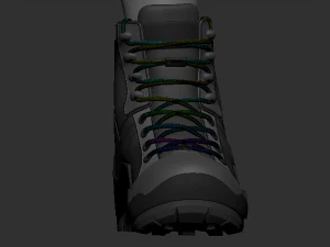 soldier boots - high mesh 3D Model