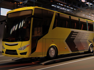 indonesian bus ecoline rahayu sentosa 3D 모델