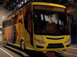 indonesian bus ecoline rahayu sentosa 3D Model