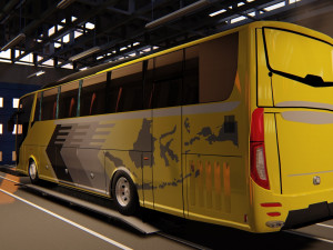 indonesian bus ecoline rahayu sentosa Model 3D