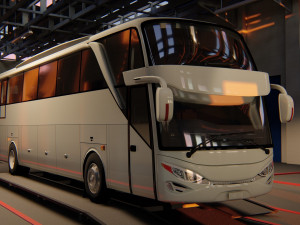 indonesian bus adiputro jetbus hdd 3D Model