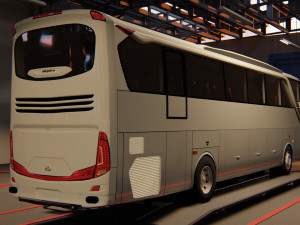 indonesian bus adiputro jetbus hdd 3D Model