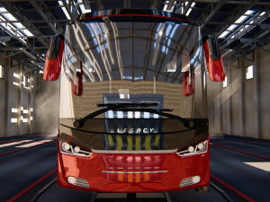 indonesian bus laksana legacy sr2 3D 모델