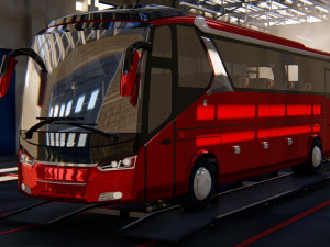 indonesian bus laksana legacy sr2 3D Model