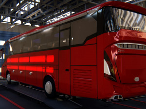 indonesian bus laksana legacy sr2 3D Model