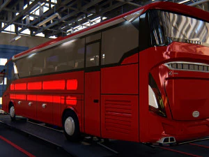 indonesian bus laksana legacy sr2 3D Model