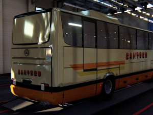 indonesian bus old travego 3D Model